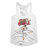 Street Fighter Roundhouse Graphic Tank Top Arcade Gaming Retro Apparel Classic Video Game Fan