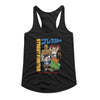 Street Fighter Chibi With Kanji Graphic Women's Tank Top Arcade Gaming Retro Apparel Classic Video Game Fan