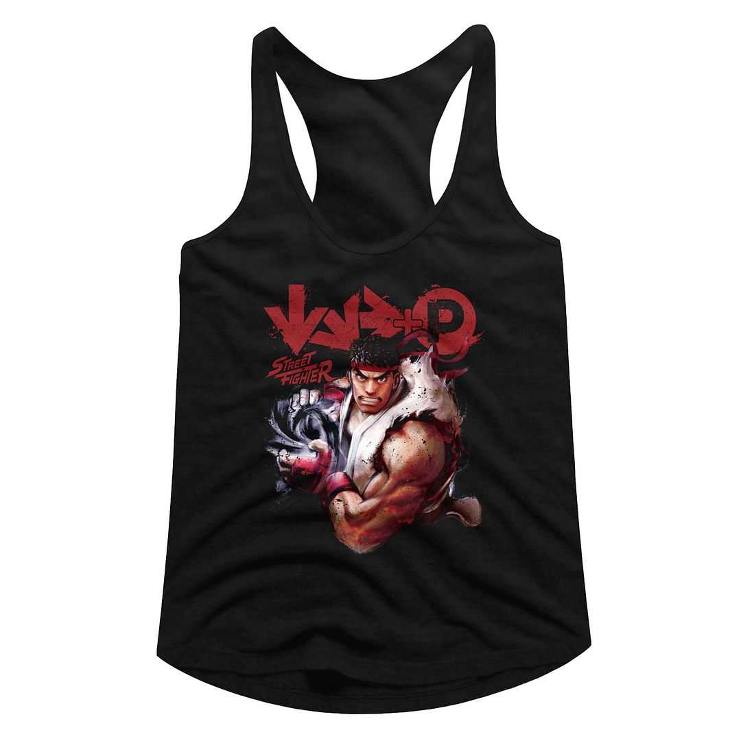 Street Fighter More Graphic Woman Tank Top Arcade Gaming Retro Apparel Classic Video Game Fan