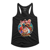 Street Fighter Group Circle Woman Tank Top Arcade Gaming Retro Apparel Classic Video Game Fan