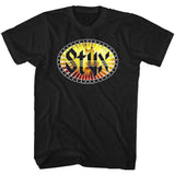 Styx Many Albums Graphic Tee - Retro 80s Classic Rock Concert Apparel - Unisex Adult Music Fan Gift