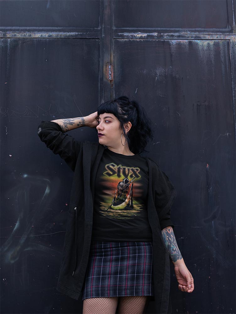 Styx The Ferryman River Passage Artwork Graphic Classic Band Shirt Unisex Immortal Tale Style