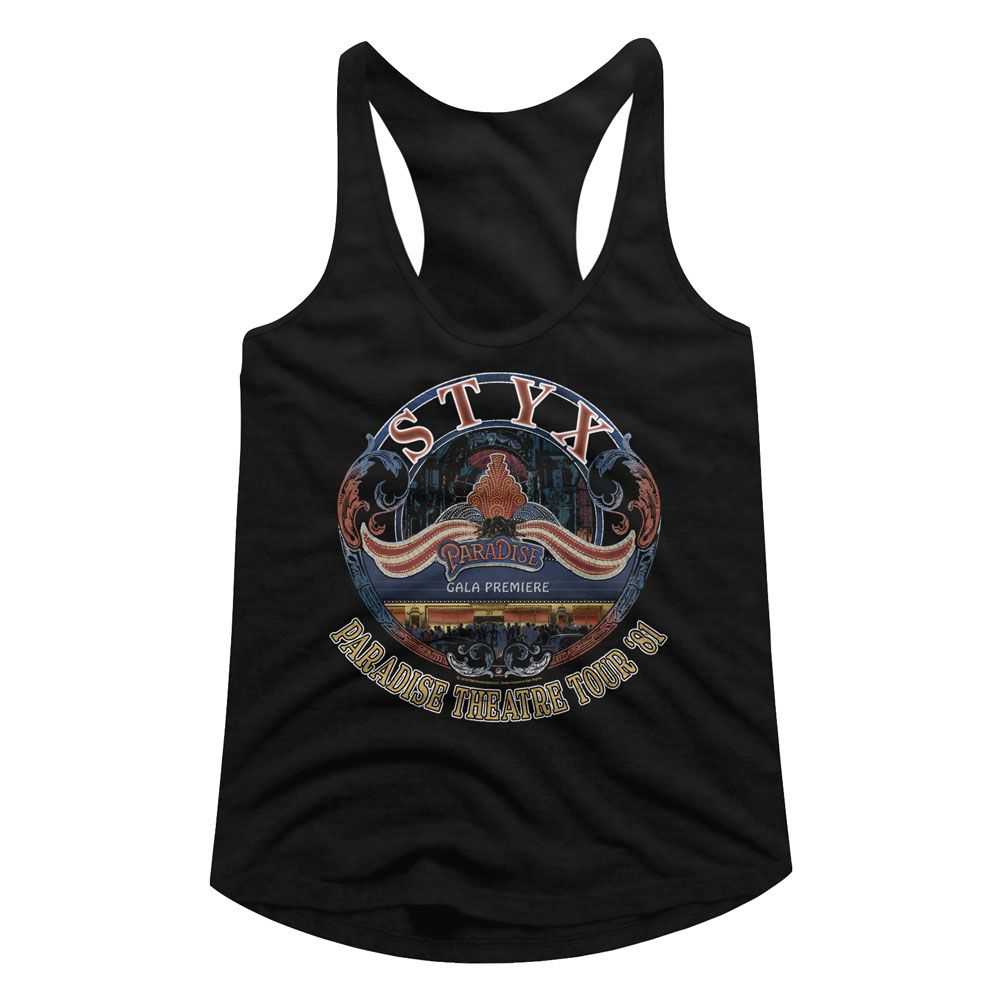 Styx Tour 81 Ladies Graphic Tank Top - Classic Rock Music Clothing - Vintage Concert Lover Gift Idea