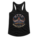 Styx Tour 81 Ladies Graphic Tank Top - Classic Rock Music Clothing - Vintage Concert Lover Gift Idea