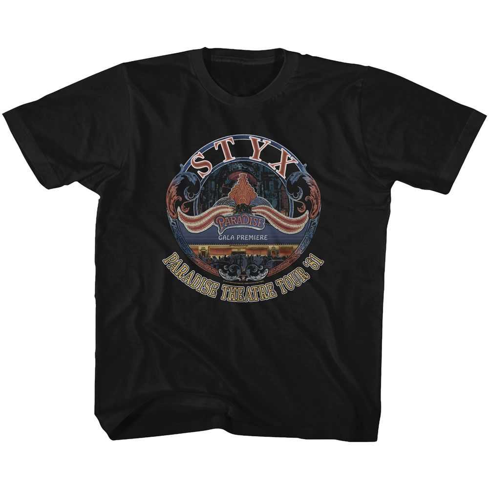 Styx Tour 81 Youth Graphic T-Shirt - Classic Rock Music Clothing - Vintage Concert Lover Gift Idea