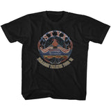 Styx Tour 81 Youth Graphic T-Shirt - Classic Rock Music Clothing - Vintage Concert Lover Gift Idea