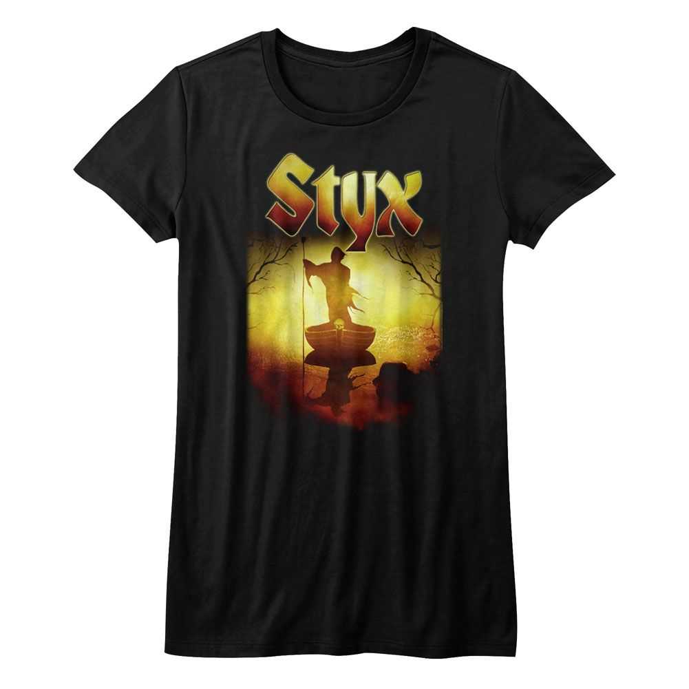 Styx Creepy Ferry Graphic Tee - Retro 80s Classic Rock Concert Apparel - Unisex Adult Music Fan Gift