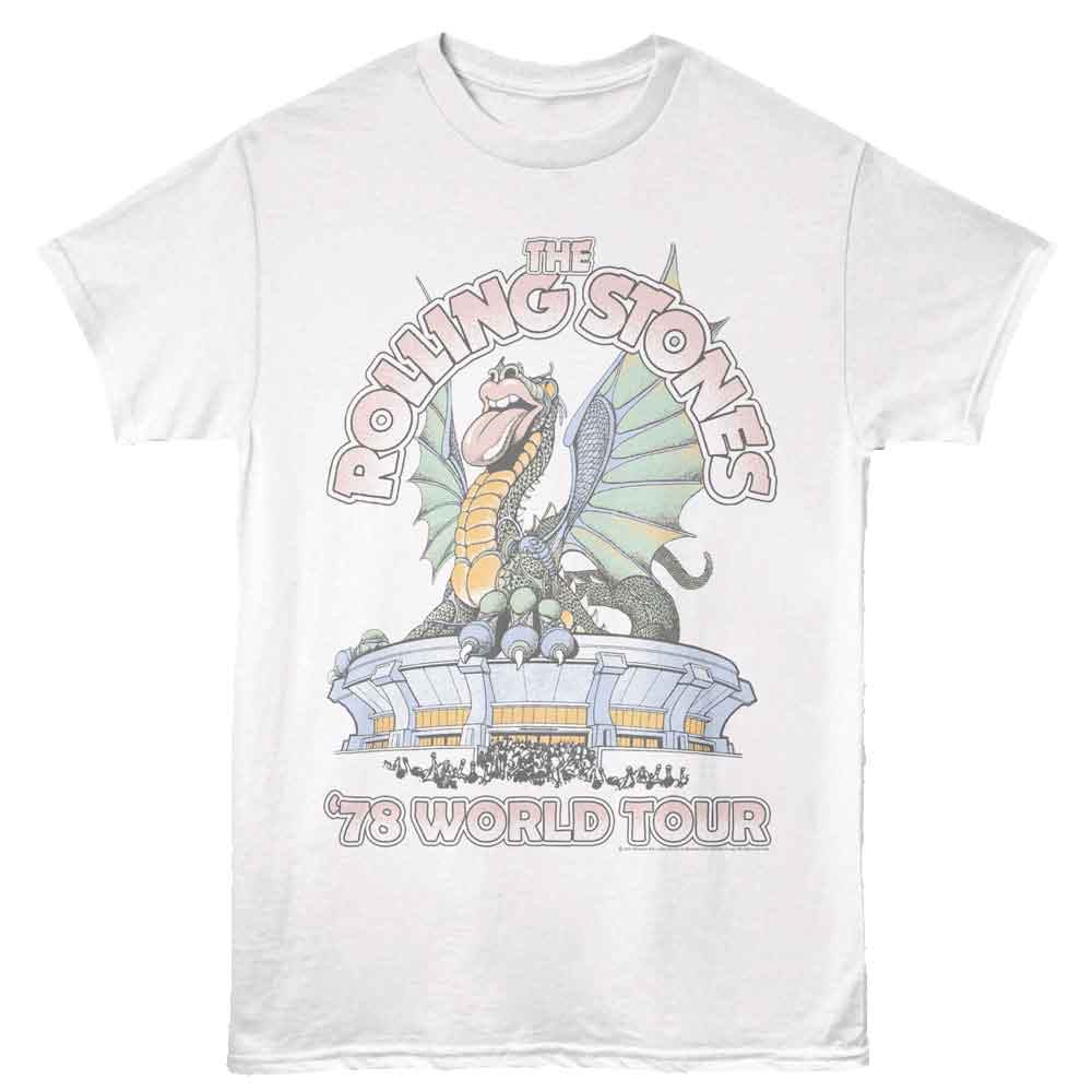 The Rolling Stones Dragon 1978 Tour Graphic T-Shirt - Official Band Tee