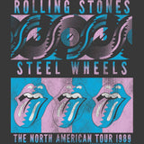 The Rolling Stones Steel Wheels Graphic T-Shirt - Official 1989 Band Tee