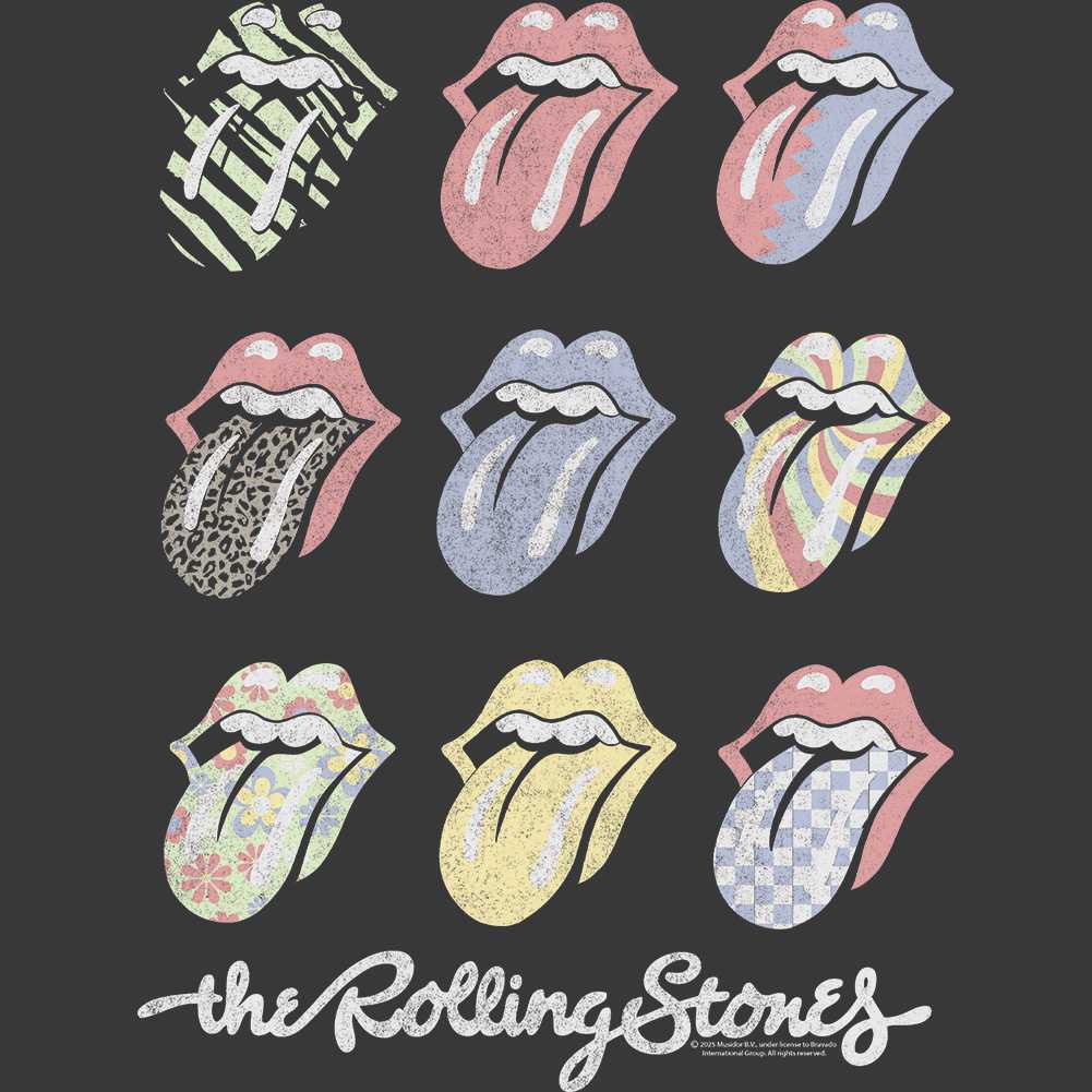 The Rolling Stones Multi-Color Tongue Graphic T-Shirt - Official Band Tee
