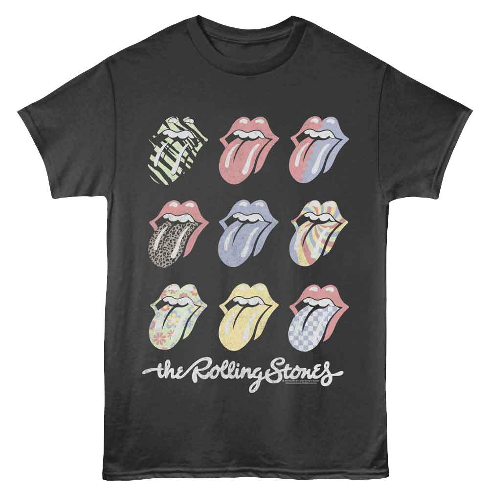The Rolling Stones Multi-Color Tongue Graphic T-Shirt - Official Band Tee