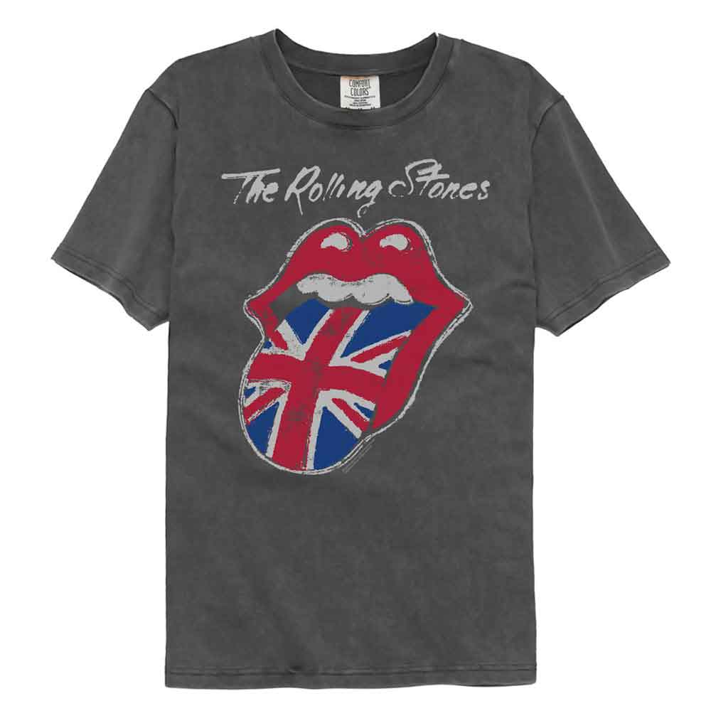 The Rolling Stones Union Jack Painted Tongue Graphic T-Shirt - Official Band Tee