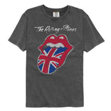 The Rolling Stones Union Jack Painted Tongue Graphic T-Shirt - Official Band Tee