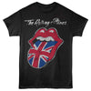 Rolling Stones Union Jack Tongue Graphic Tee - Classic British Rock Concert Apparel - Unisex Adult Music Fan Gift