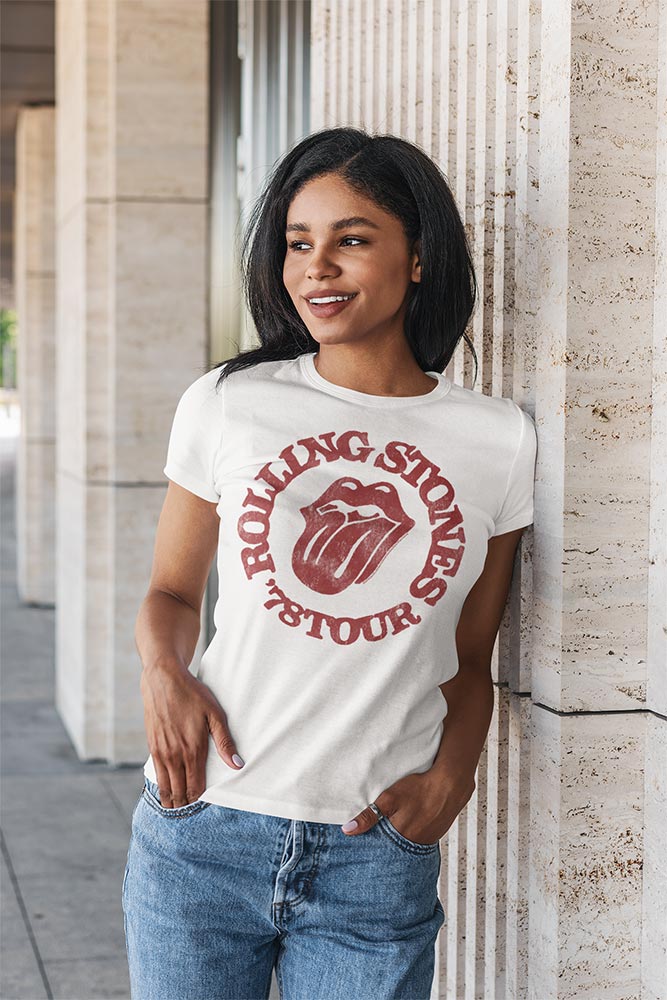 The Rolling Stones Tour 78 Graphic T-Shirt - Vintage 1978 Concert Rock Band Tee - Retro Unisex Music Fan Shirt