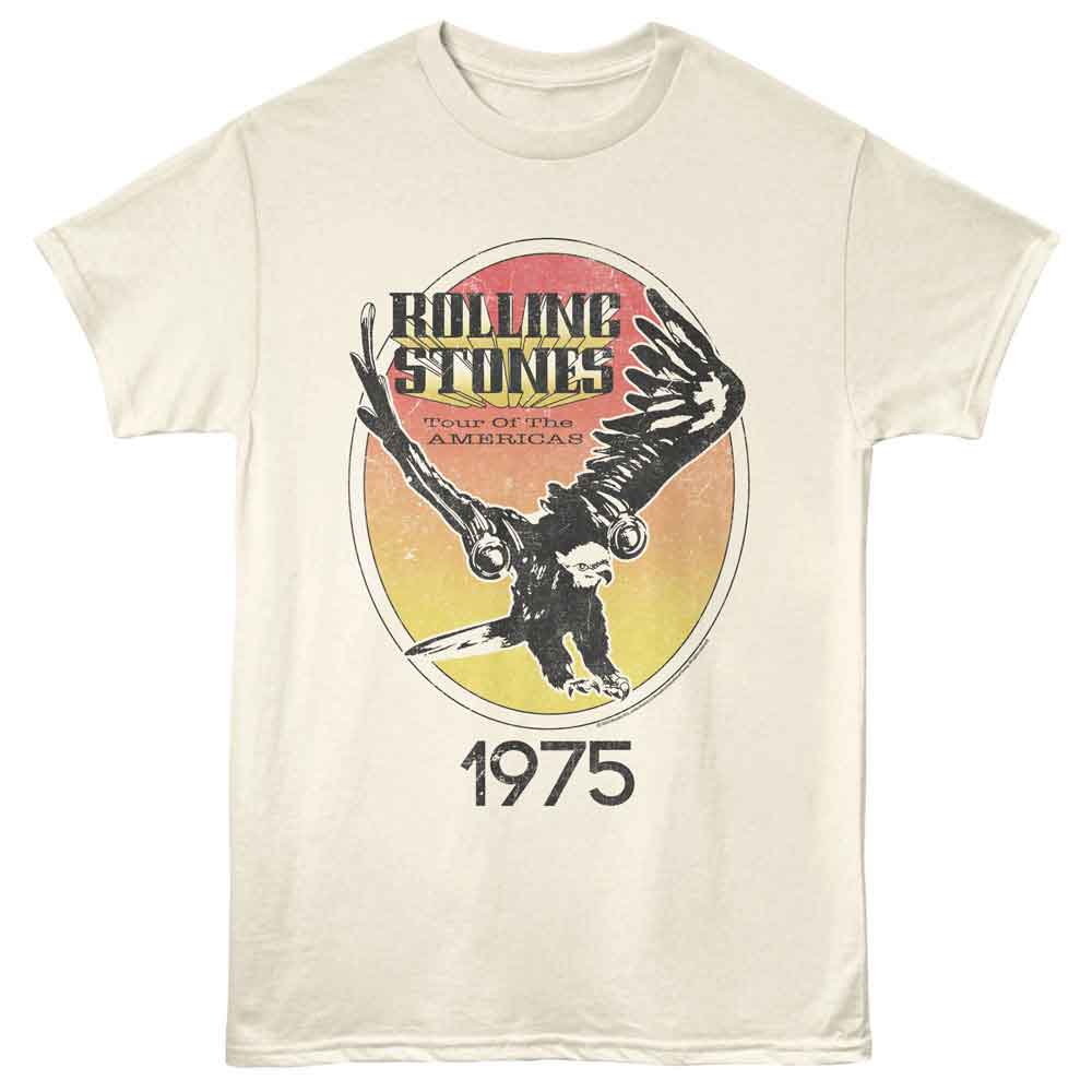 Rolling Stones 1975 Tour of the Americas Graphic Tee - Retro 70s Concert Apparel Music Clothing - Unisex Adult Fan Gift
