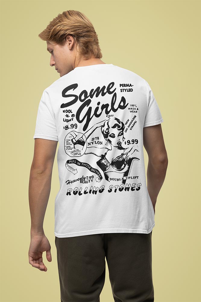 The Rolling Stones Some Girls Graphic T-Shirt - Official 1978 Two-Sided Band Tee