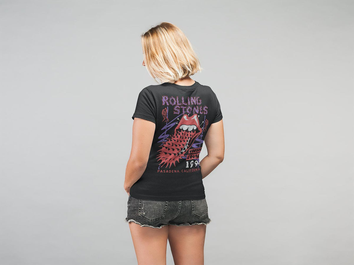 Rolling Stones Voodoo Lounge Double Sided Graphic Tee - Retro Rock Concert Apparel - Unisex Adult Music Fan Gift