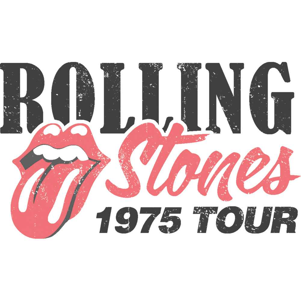The Rolling Stones 1975 American Tour Graphic T-Shirt - Two-Sided Band Tee