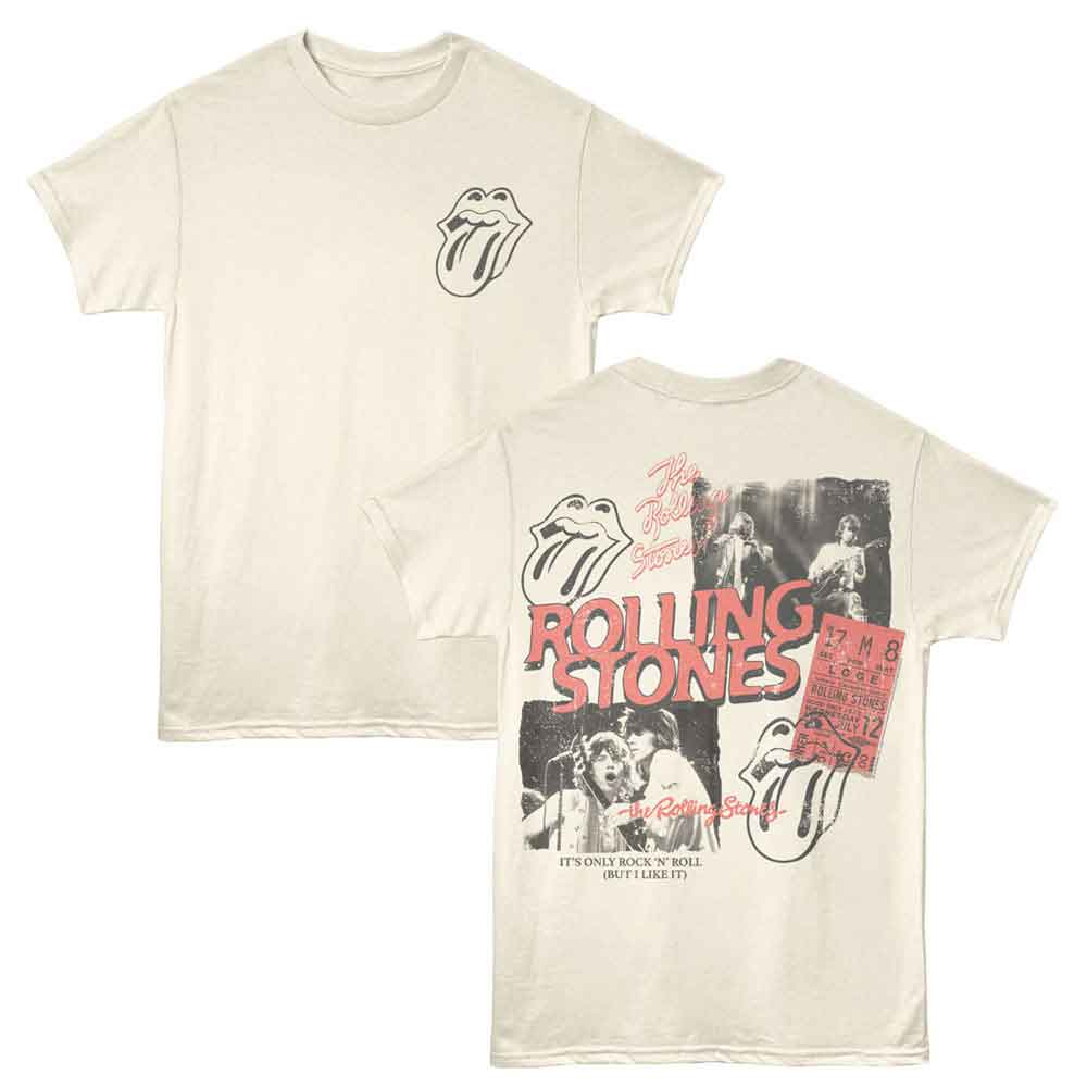 The Rolling Stones Band Collage Graphic T-Shirt - Official Two-Sided Band Tee