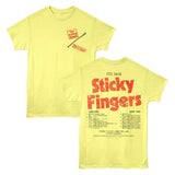 Rolling Stones Sticky Fingers Two-Sided Graphic T-Shirt - Official Vintage Rock Merch - Unisex Adult Fan Gift