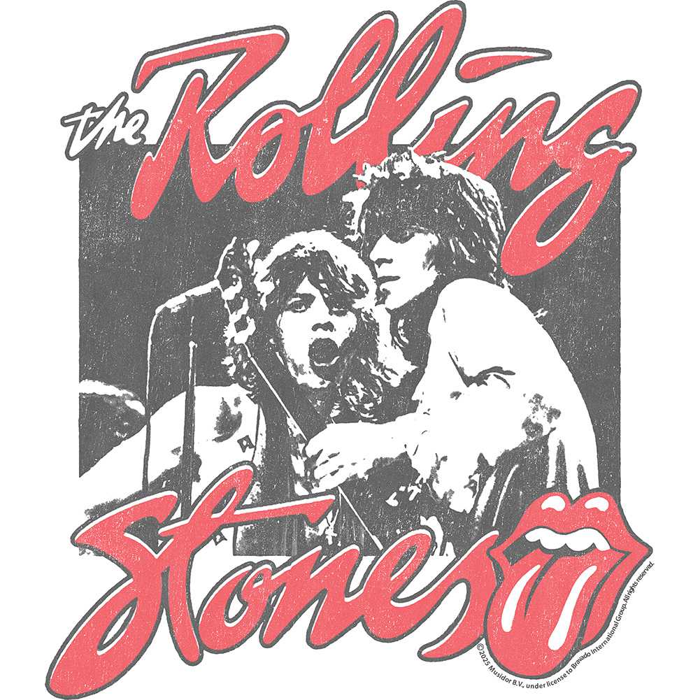 The Rolling Stones Kids Photo and Tongue Logo Graphic T-Shirt - Official Youth Band Tee