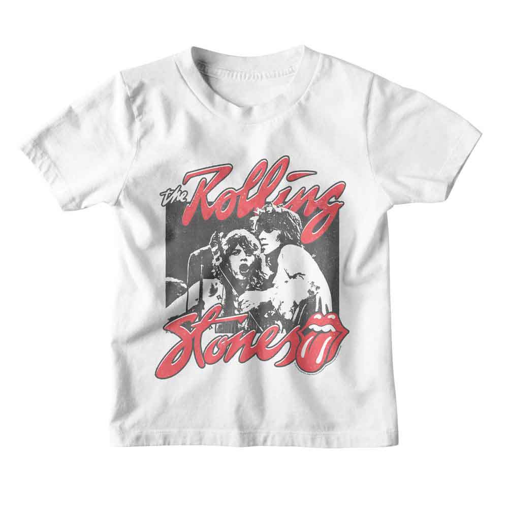 The Rolling Stones Kids Photo and Tongue Logo Graphic T-Shirt - Official Youth Band Tee