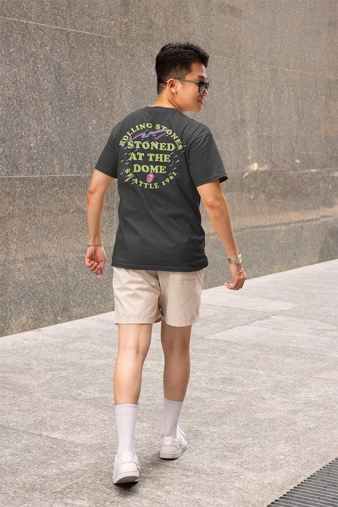 The Rolling Stones Stoned at the Dome Graphic T-Shirt - Official Two-Sided Band Tee