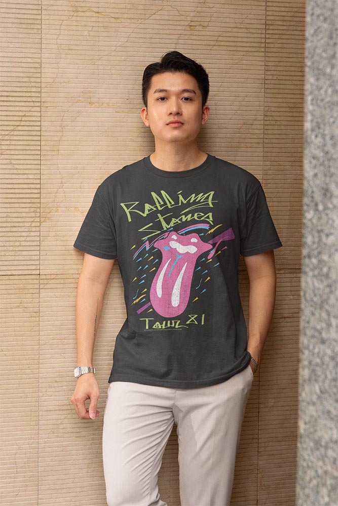The Rolling Stones Stoned at the Dome Graphic T-Shirt - Official Two-Sided Band Tee