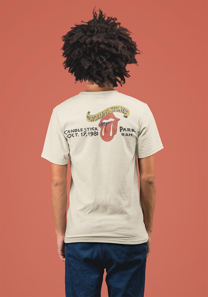 The Rolling Stones Tattoo You Graphic T-Shirt - Official 1981 Two-Sided Band Tee