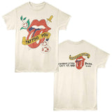 The Rolling Stones Tattoo You Graphic T-Shirt - Official 1981 Two-Sided Band Tee