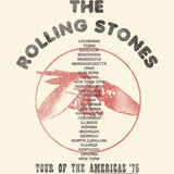 The Rolling Stones NYC 1975 Tour Graphic T-Shirt - Official Two-Sided Band Tee