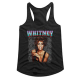 Whitney Houston Whitney Every Woman Stacked Adult Racerback Tank - Timeless Band Clothing - Classic Rock Collectible Idea