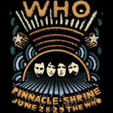 The Who Pinnacle Shrine Graphic T-Shirt - Classic Rock Music Clothing - Vintage Concert Lover Gift Idea