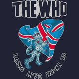 The Who Long Live Rock 79 Graphic T-Shirt - Classic Rock Music Clothing - Vintage Concert Lover Gift Idea