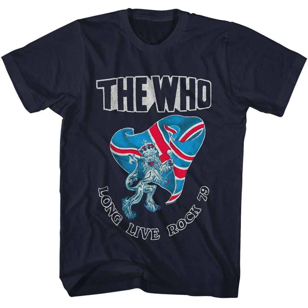 The Who Long Live Rock 79 Graphic T-Shirt - Classic Rock Music Clothing - Vintage Concert Lover Gift Idea