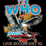 The Who Live In 82 Graphic T-Shirt - Classic Rock Music Clothing - Vintage Concert Lover Gift Idea