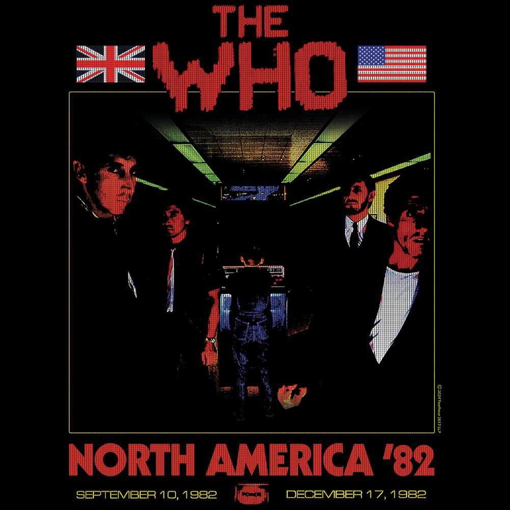 The Who Its Hard North America 82 Graphic T-Shirt - Classic Rock Music Clothing - Vintage Concert Lover Gift Idea