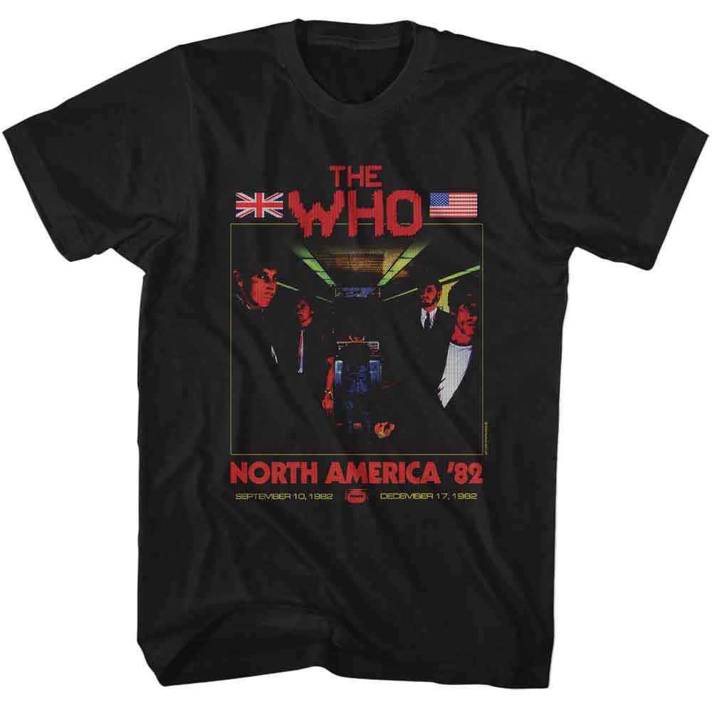 The Who Its Hard North America 82 Graphic T-Shirt - Classic Rock Music Clothing - Vintage Concert Lover Gift Idea
