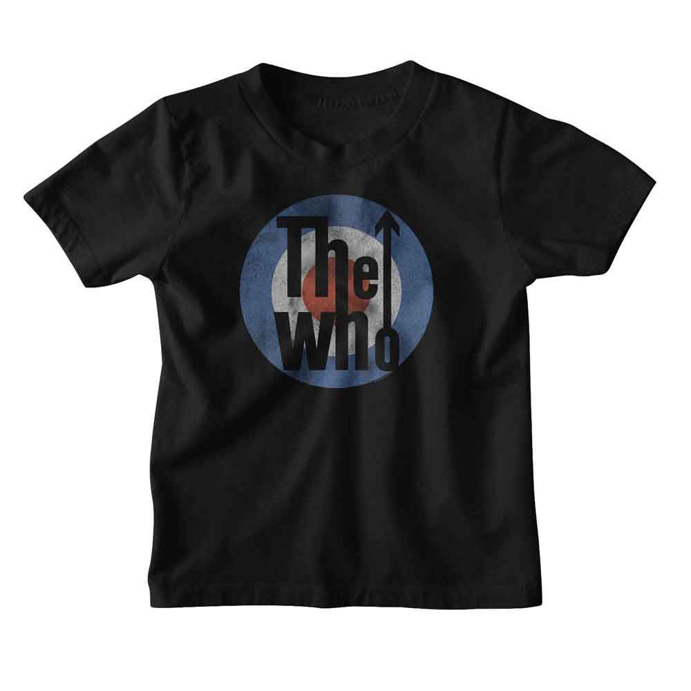The Who Circle Logo Youth Graphic T-Shirt - Classic Rock Music Clothing - Kids Concert Lover Gift Idea