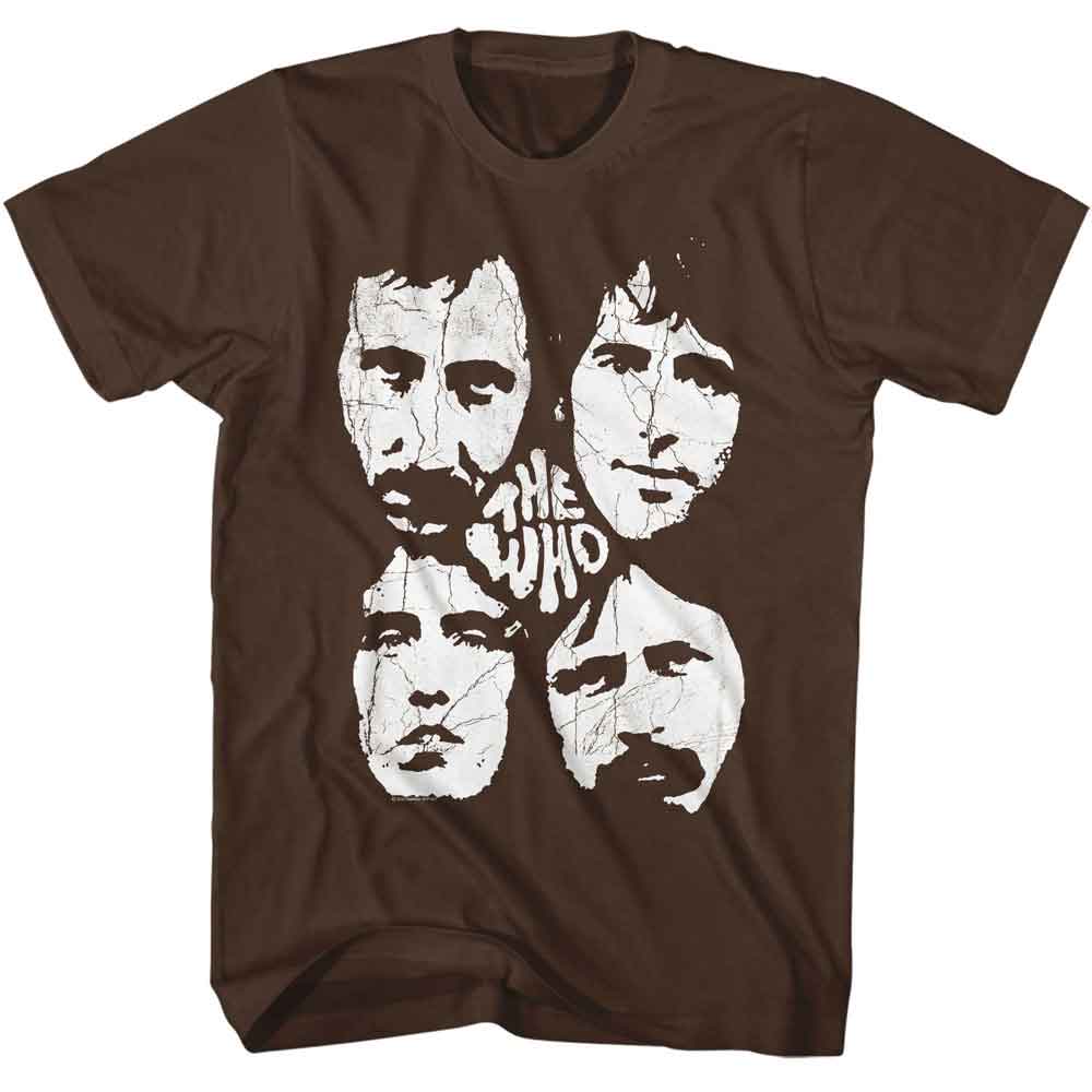 The Who Faces Graphic T-Shirt - Classic Rock Music Clothing - Vintage Concert Lover Gift Idea