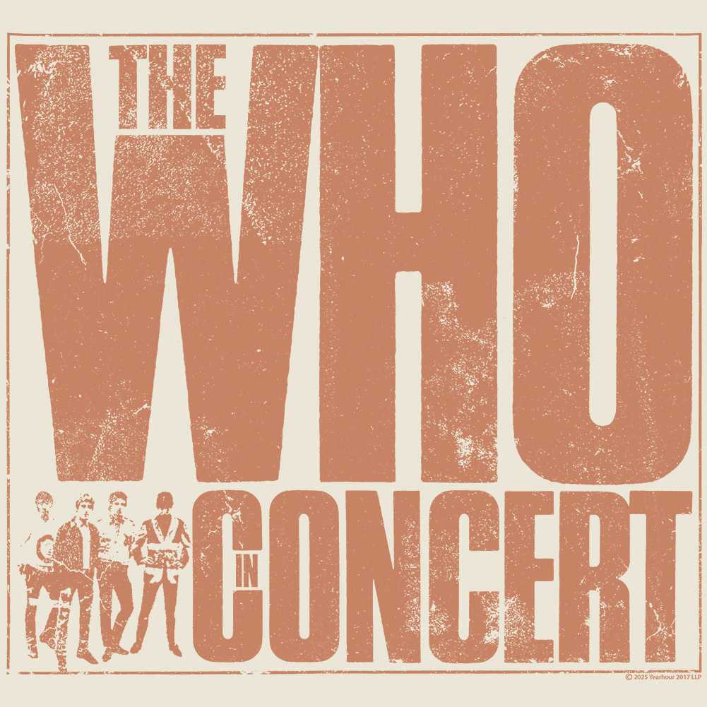The Who In Concert Graphic T-Shirt - Classic Rock Music Clothing - Vintage Concert Lover Gift Idea