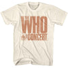 The Who In Concert Graphic T-Shirt - Classic Rock Music Clothing - Vintage Concert Lover Gift Idea