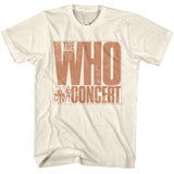 The Who In Concert Graphic T-Shirt - Classic Rock Music Clothing - Vintage Concert Lover Gift Idea