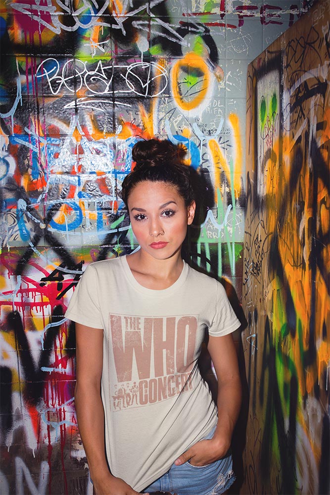 The Who In Concert Graphic T-Shirt - Classic Rock Music Clothing - Vintage Concert Lover Gift Idea
