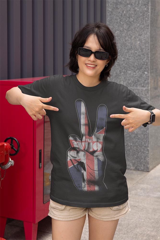 The Who Peace Graphic T-Shirt - Classic Rock Music Clothing - Vintage Concert Lover Gift Idea