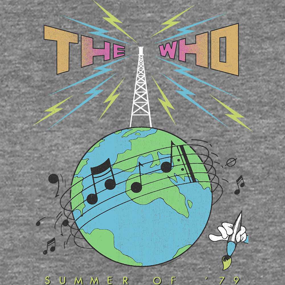 The Who Summer Of 79 Graphic T-Shirt - Classic Rock Music Clothing - Vintage Concert Lover Gift Idea