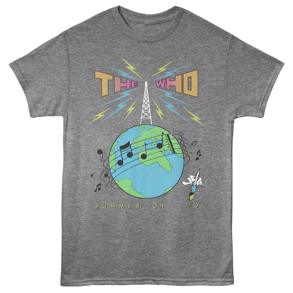 The Who Summer Of 79 Graphic T-Shirt - Classic Rock Music Clothing - Vintage Concert Lover Gift Idea
