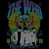 The Who World Tour Wings Graphic T-Shirt - Classic Rock Music Clothing - Vintage Concert Lover Gift Idea