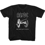 AC/DC About To Rock Youth Graphic T-Shirt - Retro Rock Music Clothing - Young Concert Lover Gift Idea